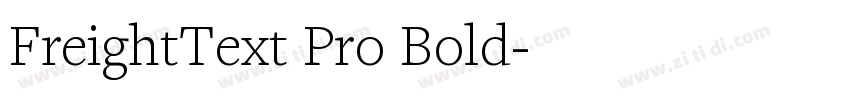 FreightText Pro Bold字体转换